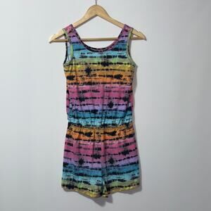 The children’s place Multicolor Tie-Dye Romper girls size XL(14)